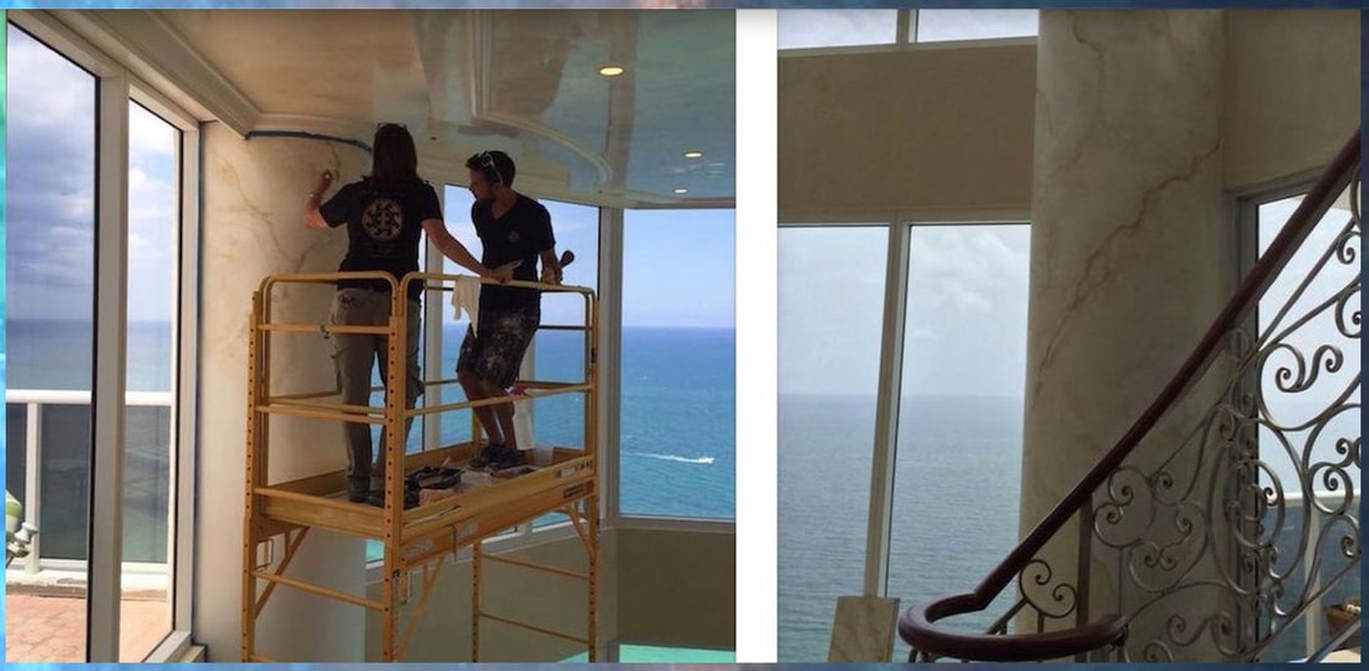Faux painters in Miami at Sunny Isles